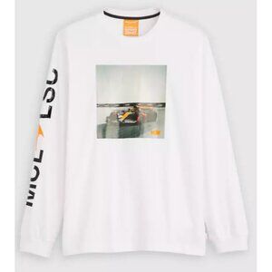 Levi's x Mclaren Racing Long-Sleeve Graphic Tee White Shirt Size XXL NWT A8994